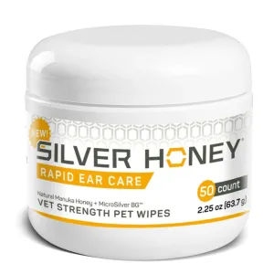 Absorbine Silver Honey Rapid Ear Care Vet Strength Pet Wipes