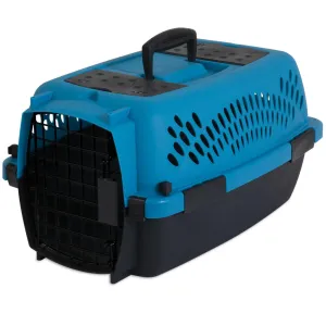 Aspen Pet Fashion Dog & Cat Kennel, Dark Pink & Black (23 inches)