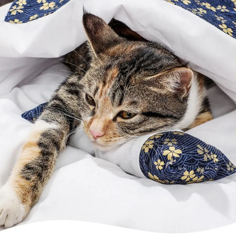Best Cat Dog Bed Cotton Sleeping Bag Kennel Nest Cushion Warm Winter Bed