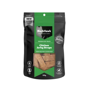 Black Hawk - Chicken Straps Dog Treats (100g)