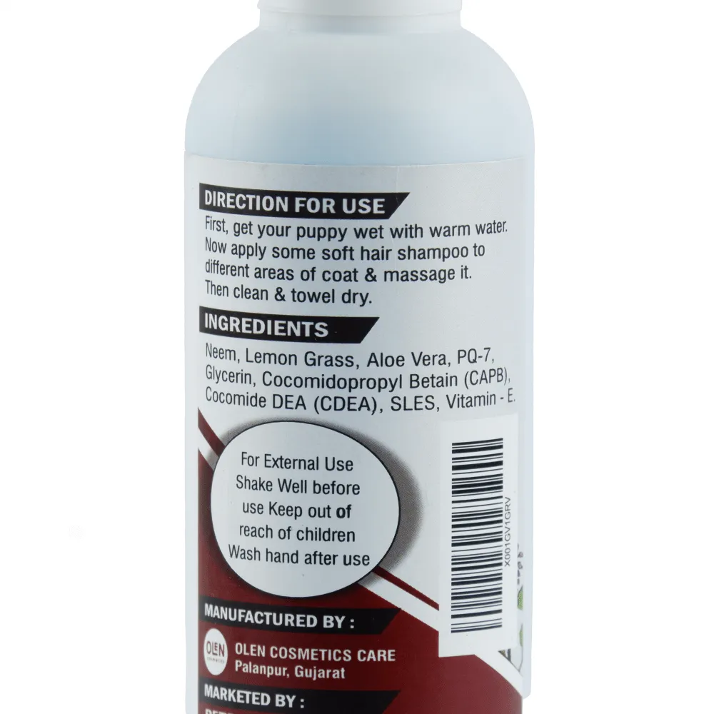 Boltz Anti Tick & Flea Shampoo with Brush for Dogs