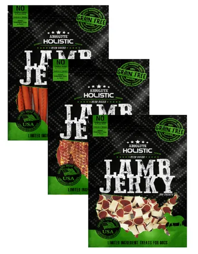 [BUNDLE OF 3 - MIXABLE] Absolute Holistic Grain Free Lamb Dog Treats
