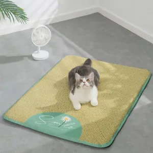 Cat and Dog Summer Cooling Bed, Daisy Flax Mat