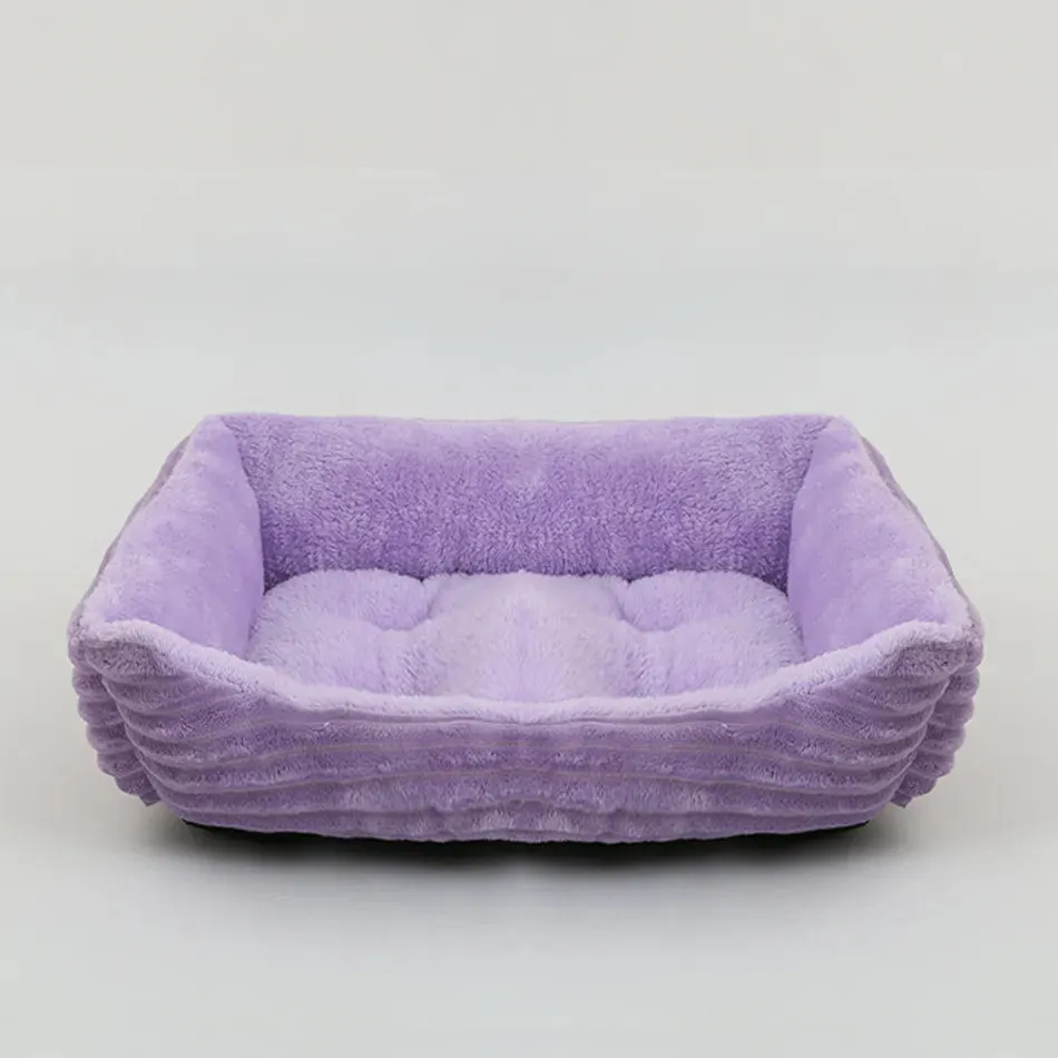 Cozy Plush Pet Bed for Comfortable Relaxation