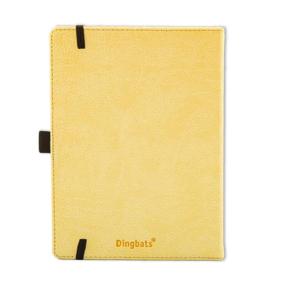 Dingbats Wildlife Cream Wolf Vegan Notebook A5  Lined