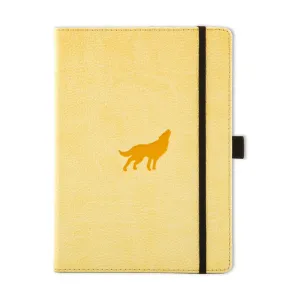 Dingbats Wildlife Cream Wolf Vegan Notebook A5  Lined