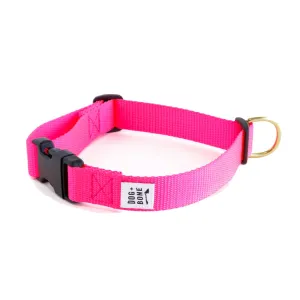 Dog Bone Adjustable Snap Collar Pink