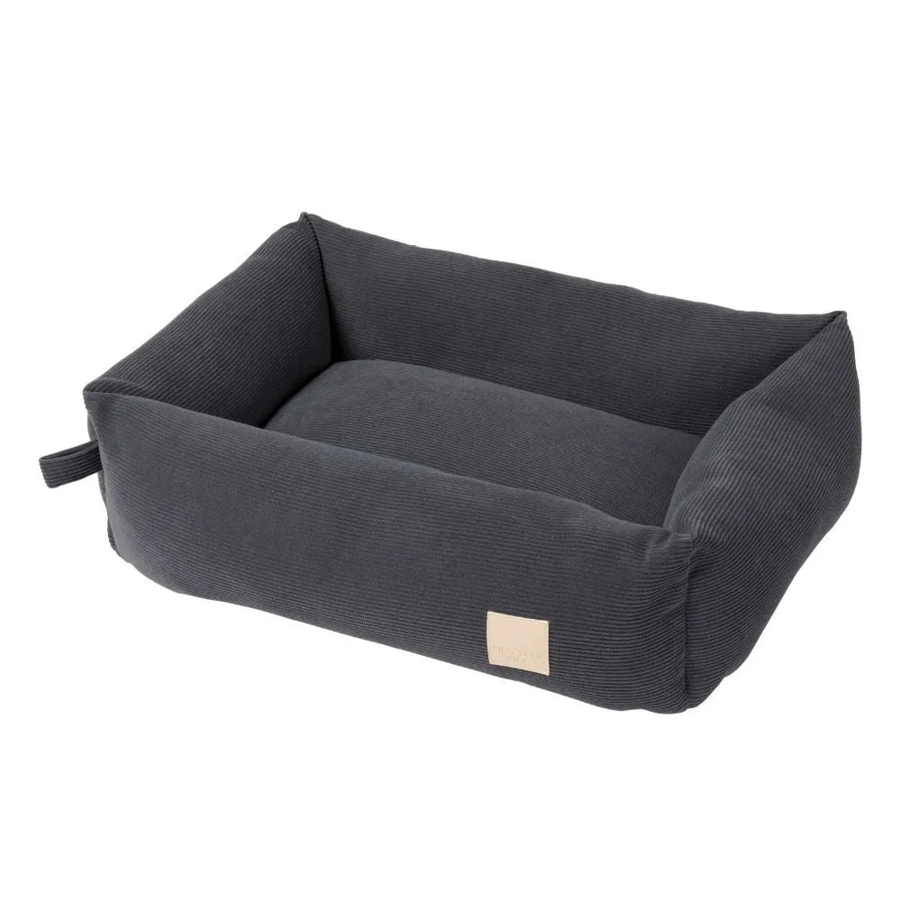 Fuzzyard Life Corduroy Dog Bed Slate Grey