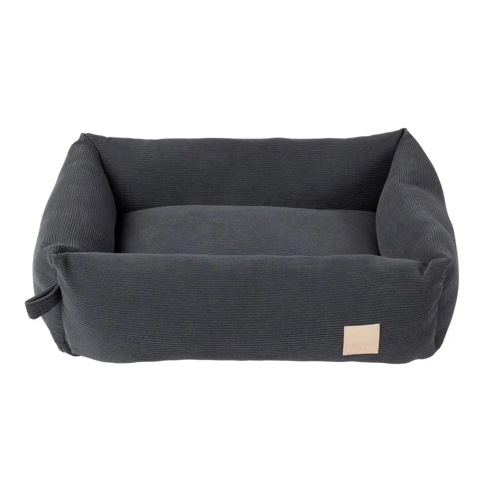 Fuzzyard Life Corduroy Dog Bed Slate Grey