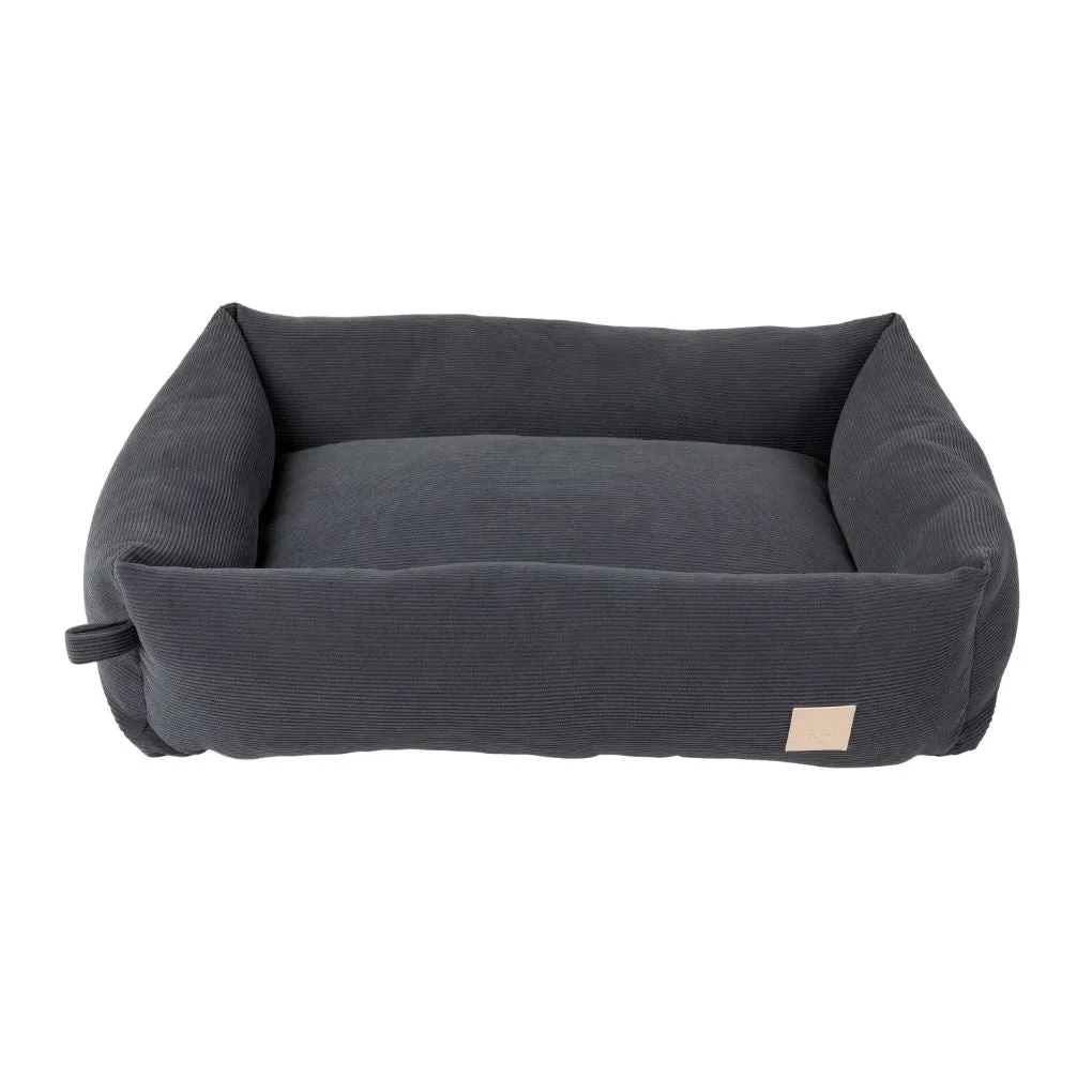 Fuzzyard Life Corduroy Dog Bed Slate Grey