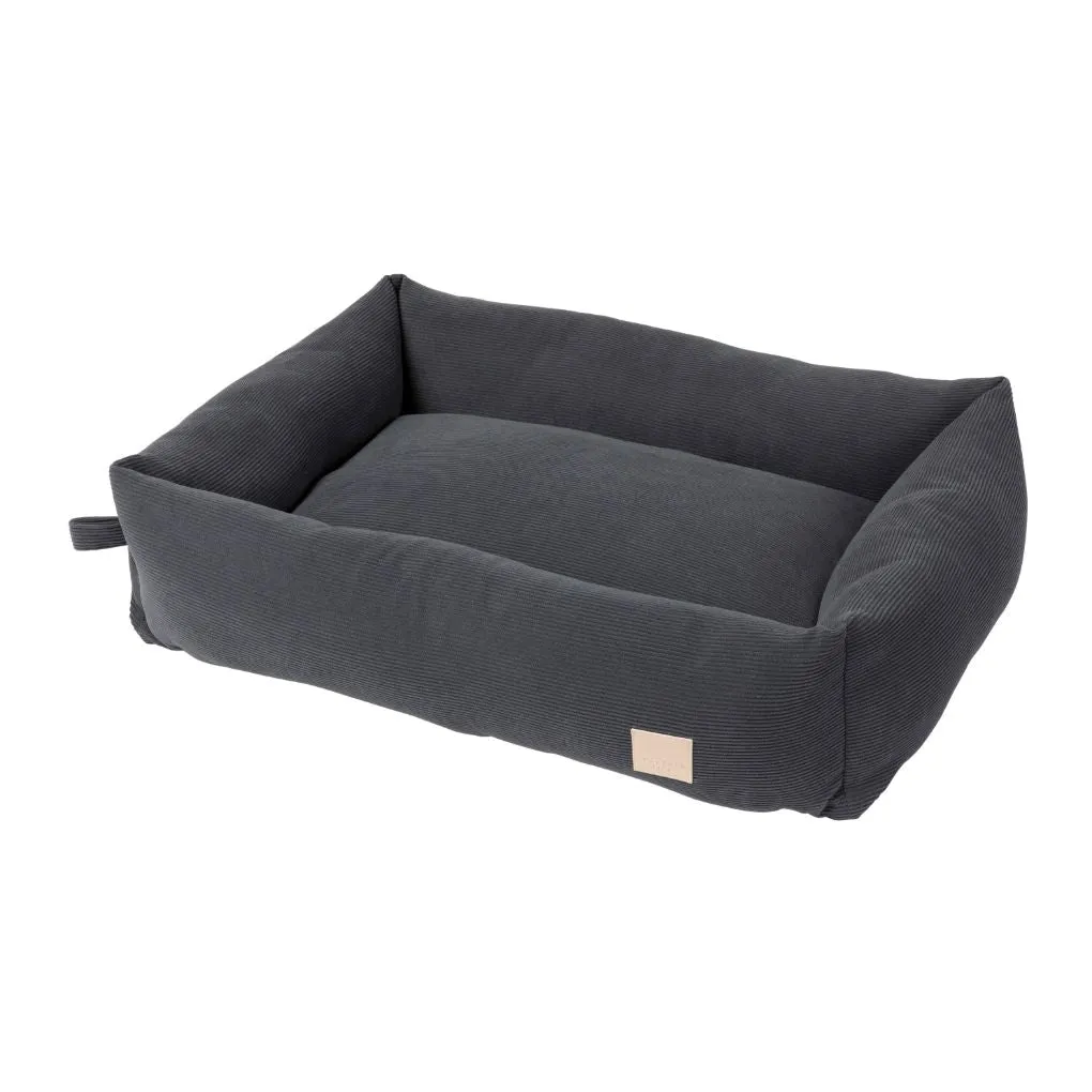 Fuzzyard Life Corduroy Dog Bed Slate Grey