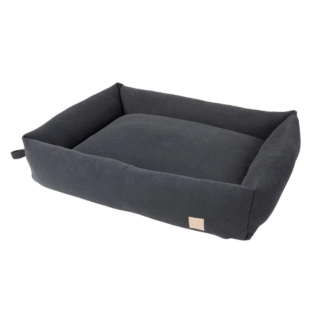 Fuzzyard Life Corduroy Dog Bed Slate Grey