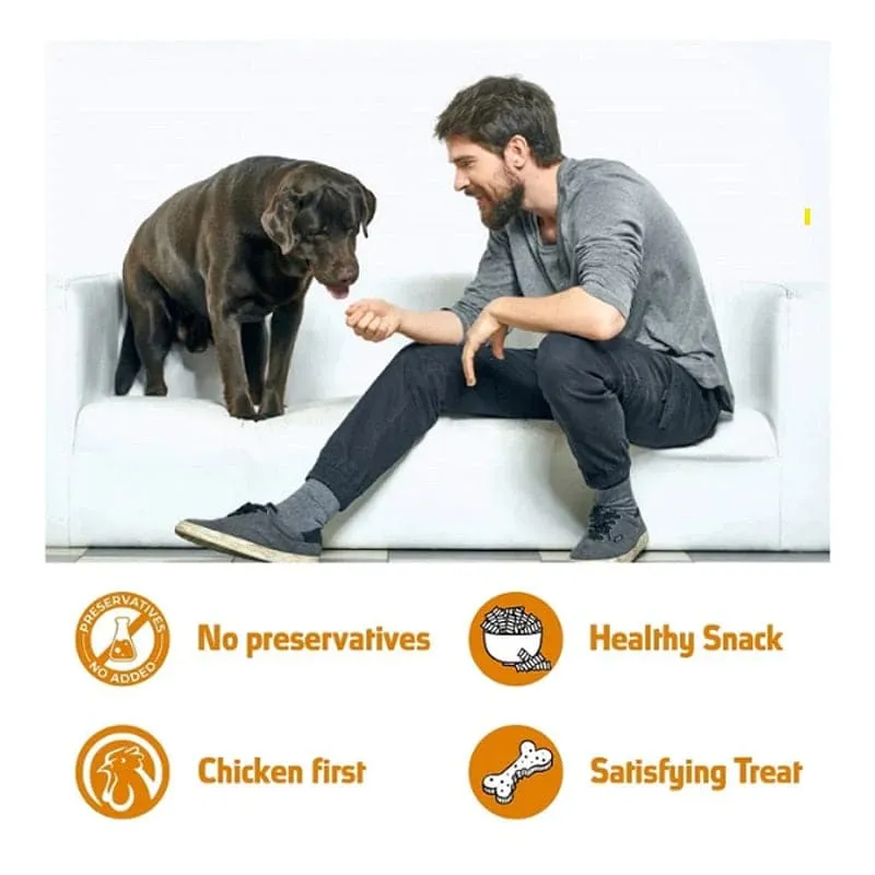 Goofy Tails Golden Chicken Jerky Treats for Dogs| Gluten free Dog Treats
