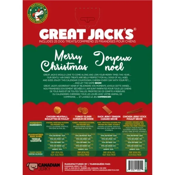 Great Jack's Dog Advent Calendar w/Assorted Treats