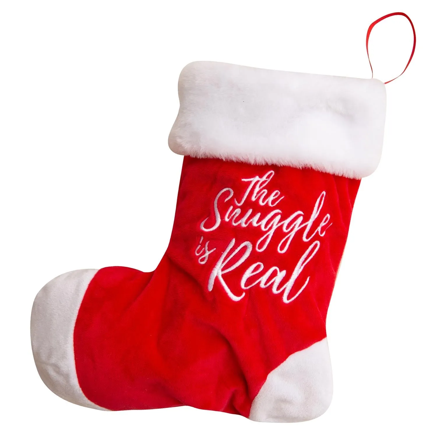 Hide & Squeak Christmas Stocking with Rubber Spikey Ball Dog Toy