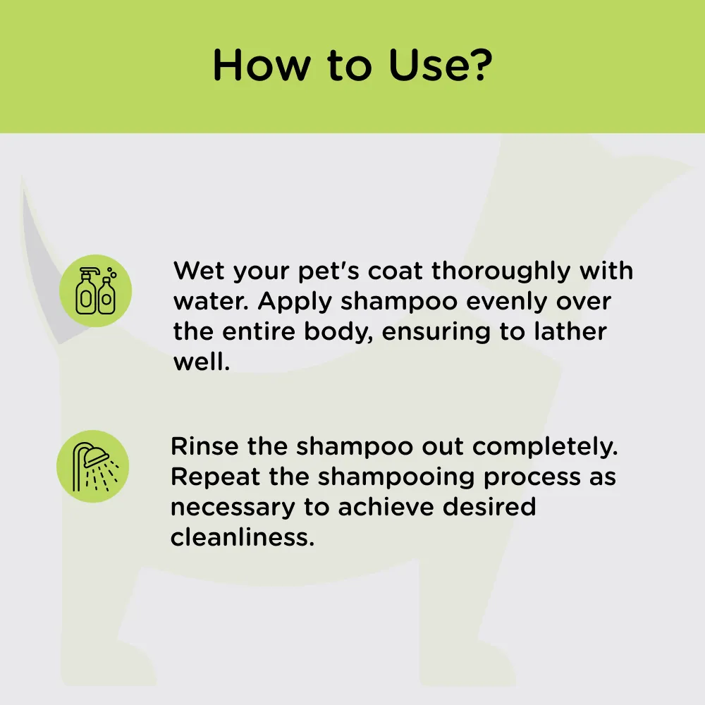 Himalaya Erina EP Tick & Flea Shampoo (Lemon Fragrance) and Tick & Flea Dusting Powder for Dogs and Cats Combo