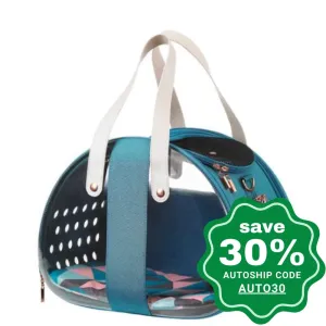 Ibiyaya - The Bubble Hotel Semi-transparentPet Carrier - Turquoise