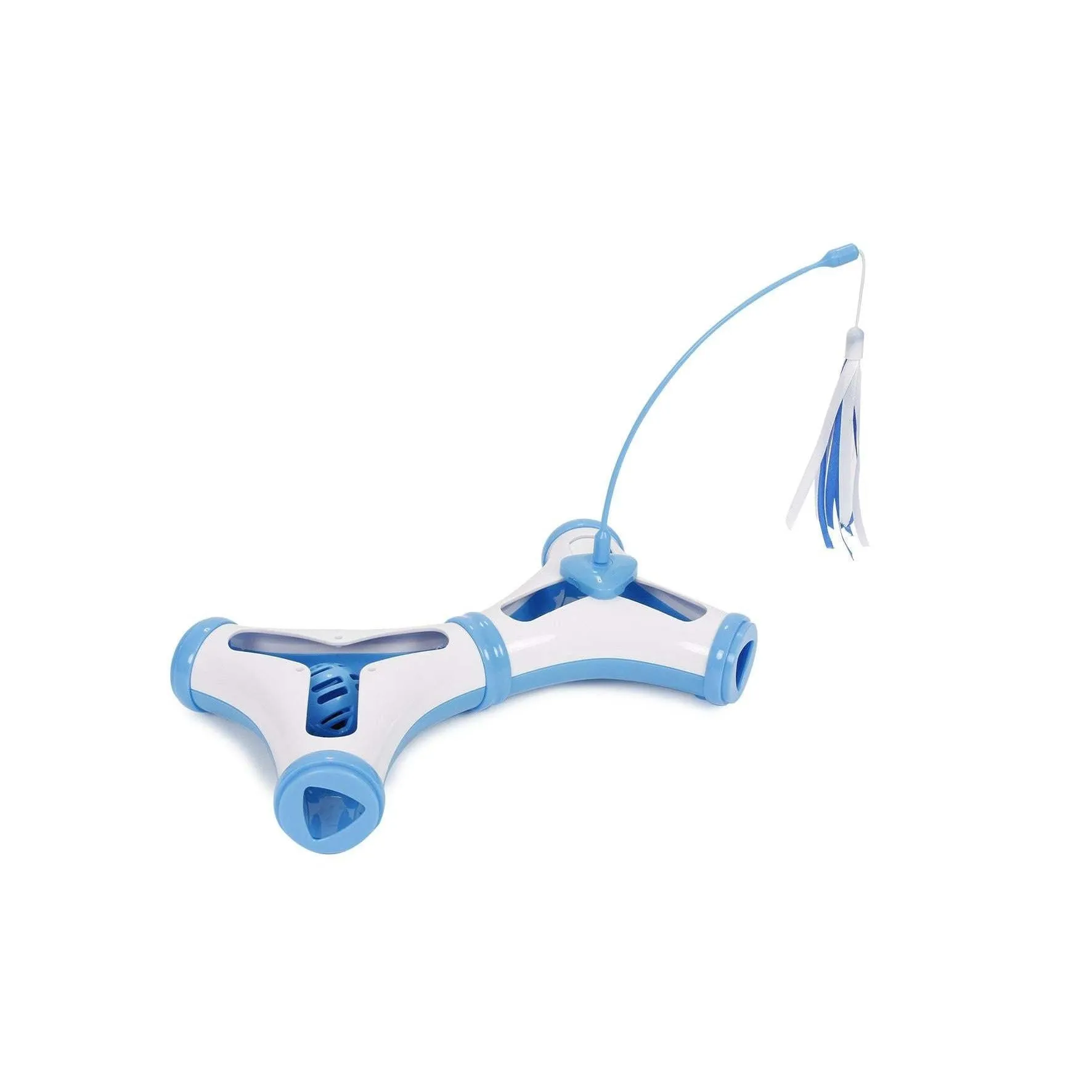 Interactive cat toy with feather tease Playtime