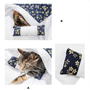 Japanese Style Winter Warm Cat Dog Nest Removable Sleeping Bag