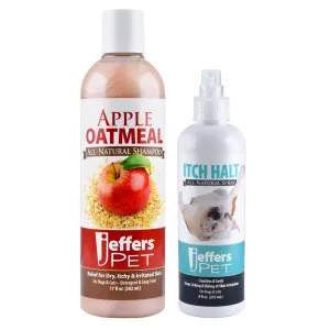 Jeffers Anti-Itch Pet Shampoo & Spray, 2 Piece Kit