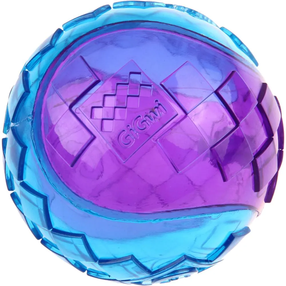 KOHE-VERSARY 8% OFF: GiGwi Squeaky Ball Dog Toy (Purple/Blue)