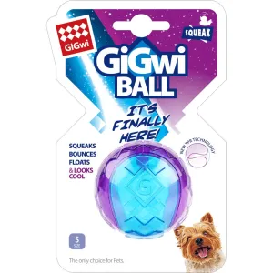 KOHE-VERSARY 8% OFF: GiGwi Squeaky Ball Dog Toy (Purple/Blue)