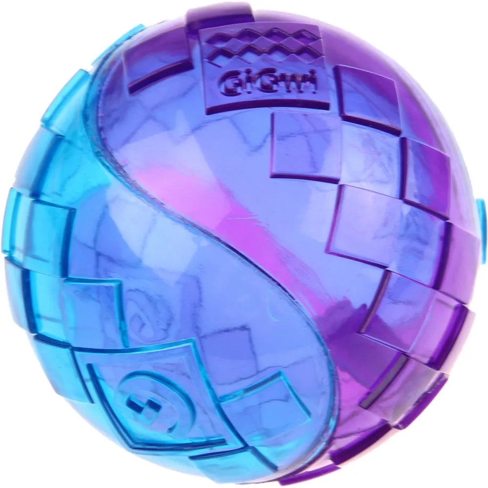 KOHE-VERSARY 8% OFF: GiGwi Squeaky Ball Dog Toy (Purple/Blue)