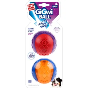 KOHE-VERSARY 8% OFF: GiGwi Squeaky Ball Dog Toys 2-Pack (Large)