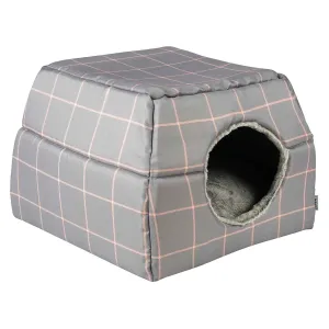 Lexi & Me Cat Cave Mist Grey Check