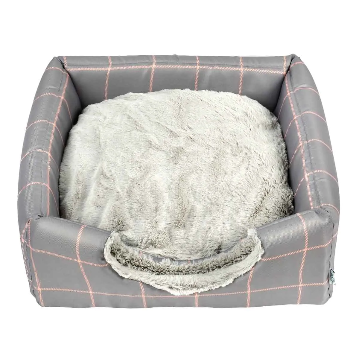Lexi & Me Cat Cave Mist Grey Check