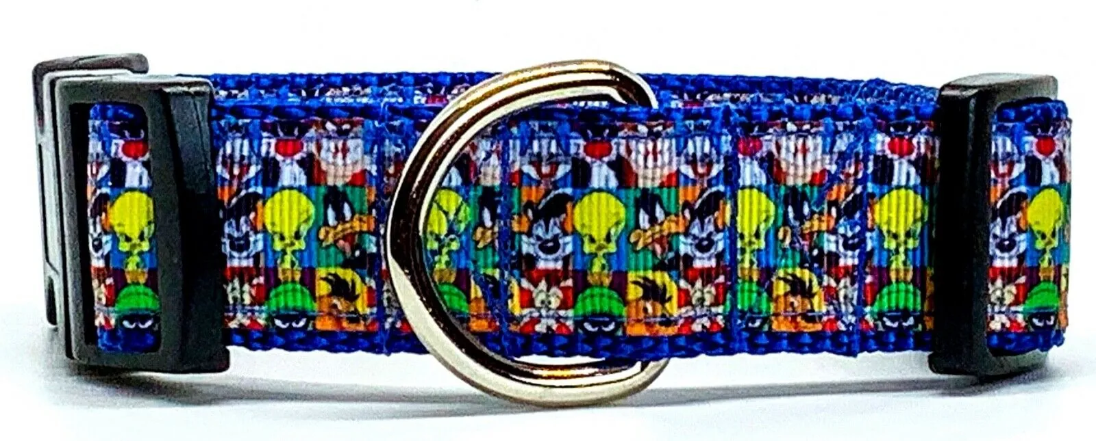 Loony Toons dog collar handmade adjustable buckle collar 1" wide or leash Petcollarshandmade