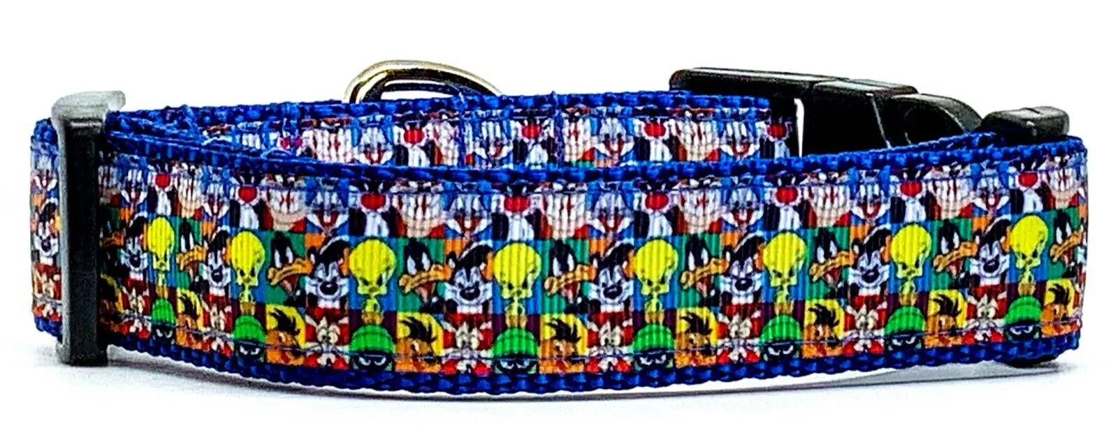 Loony Toons dog collar handmade adjustable buckle collar 1" wide or leash Petcollarshandmade