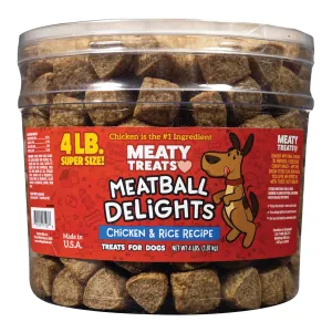 Meaty Treats Meatball Delights, Chicken & Rice Recipe, 4 lb