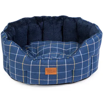Navy tweed Oval