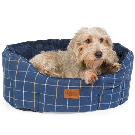 Navy tweed Oval