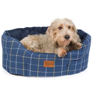 Navy tweed Oval