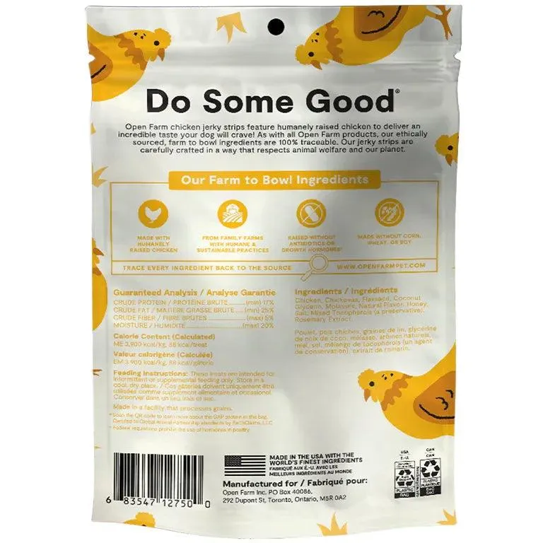 Open Farm Grain-Free Chicken Jerky Strips Dog Treats