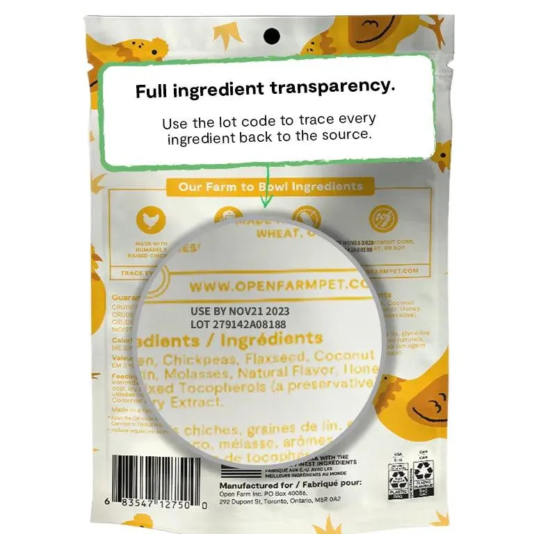 Open Farm Grain-Free Chicken Jerky Strips Dog Treats