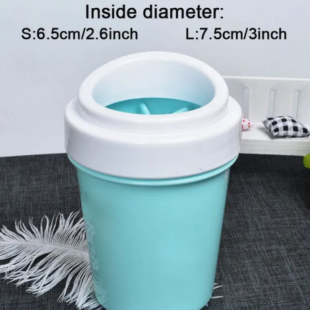 Pet dog paw cleaner cup