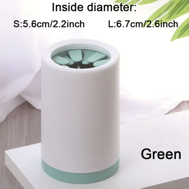 Pet dog paw cleaner cup