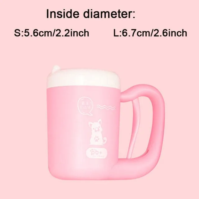 Pet dog paw cleaner cup