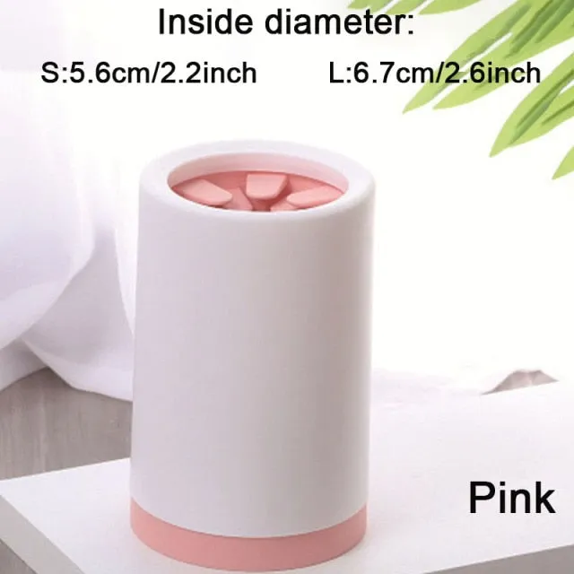 Pet dog paw cleaner cup
