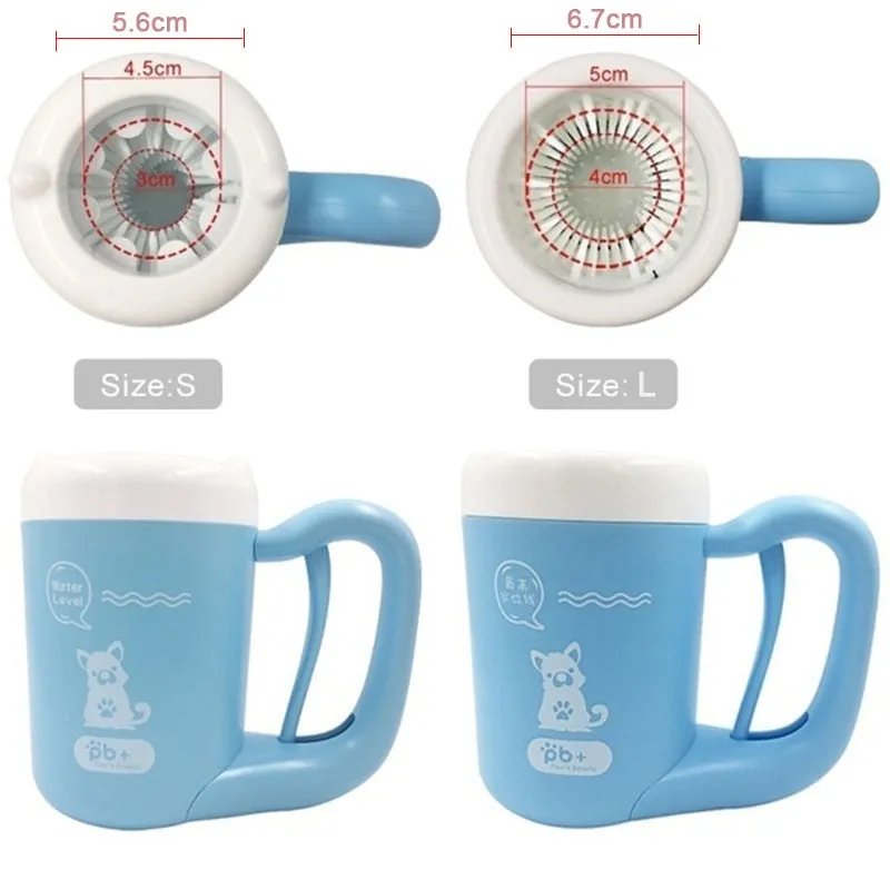 Pet dog paw cleaner cup