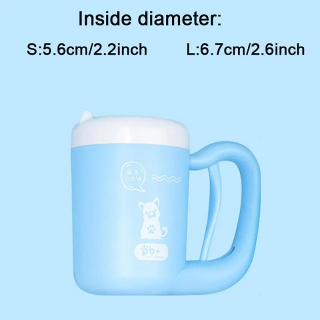 Pet dog paw cleaner cup