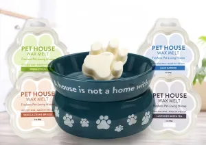 Pet House Wax Melts and Warmer - Dog and Cat Odor Neutralizer