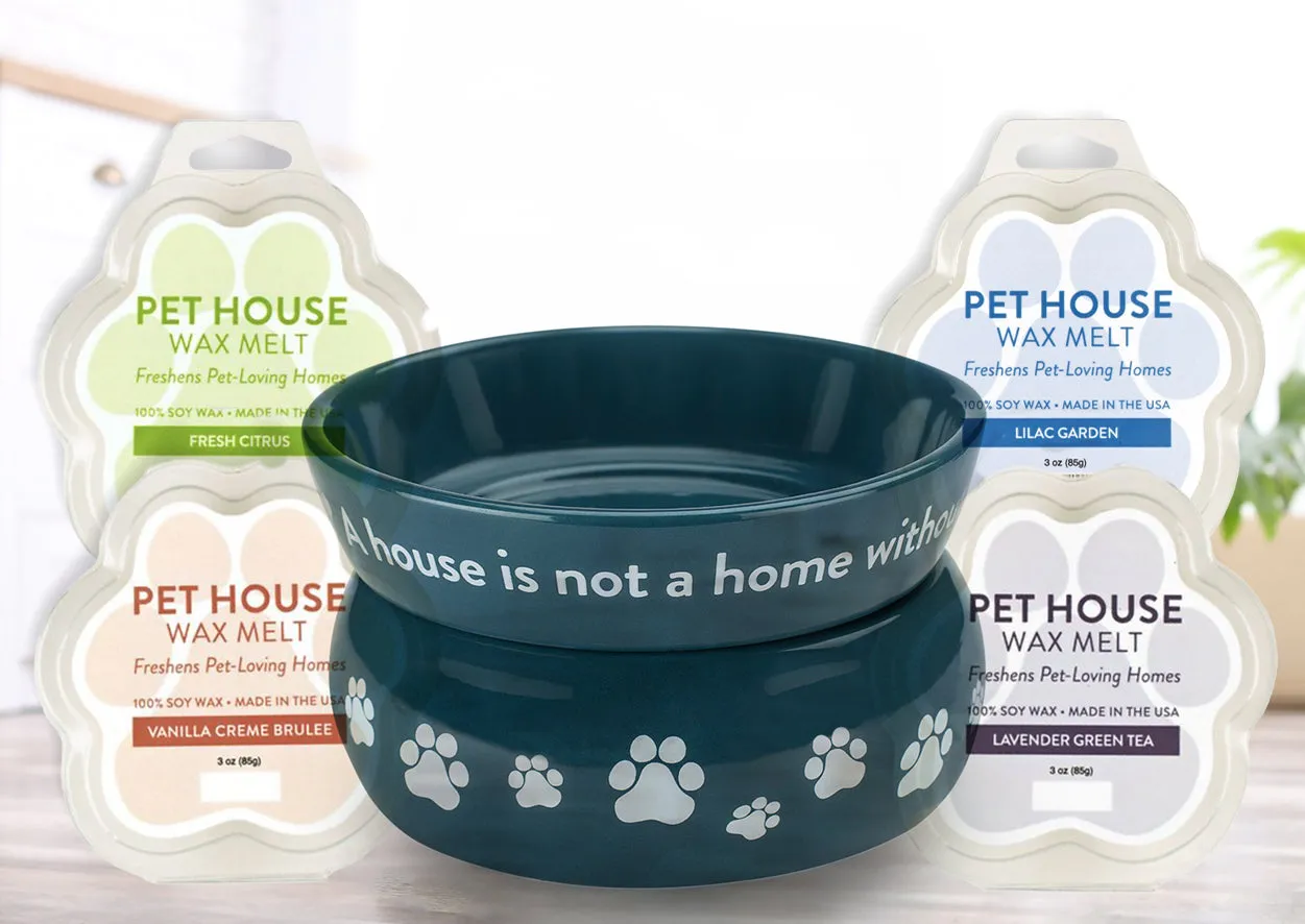 Pet House Wax Melts and Warmer - Dog and Cat Odor Neutralizer