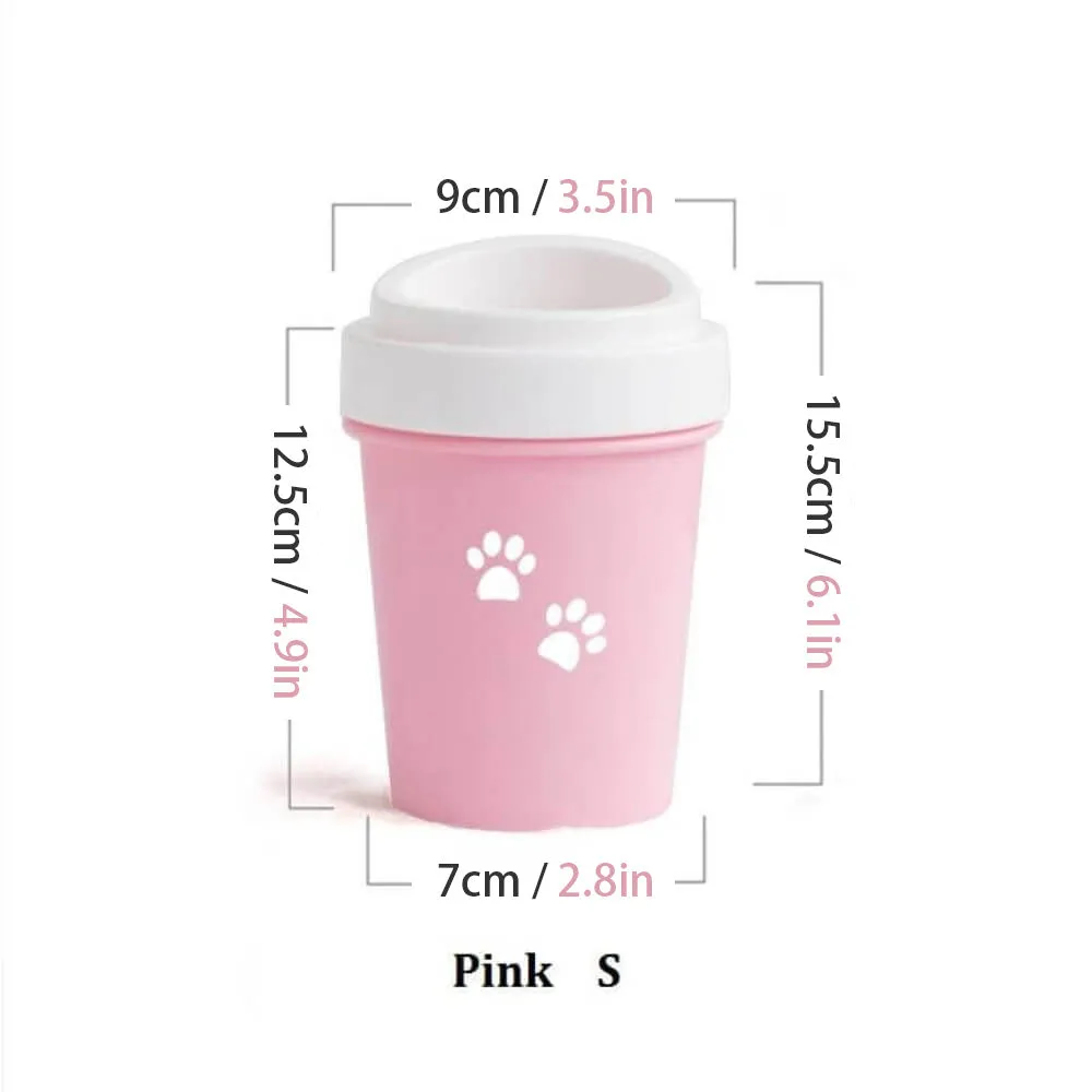 Pet Paw Cleaner Washer Cup With Soft Bristles