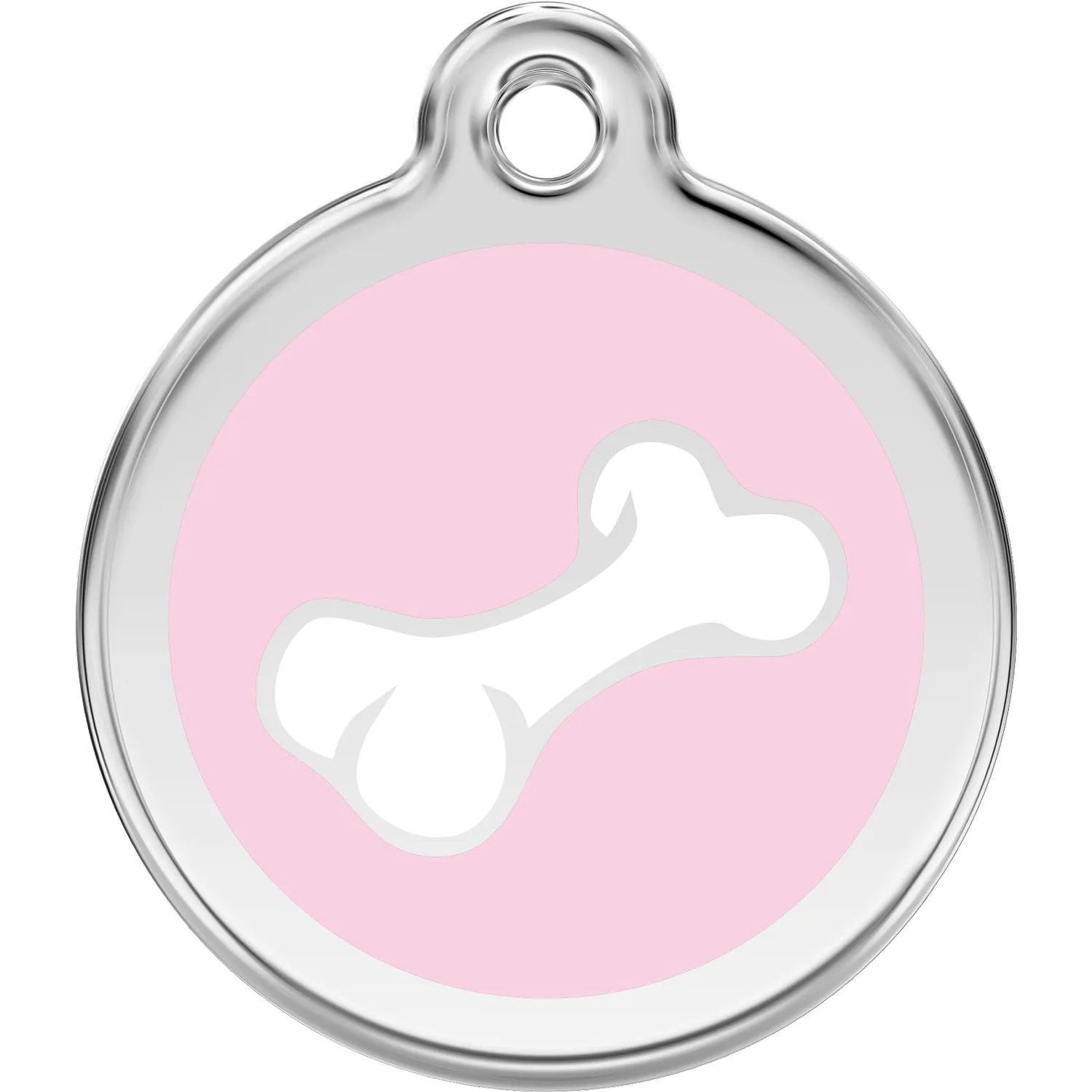 Red Dingo Diagonal Bone Pet ID Dog Tags