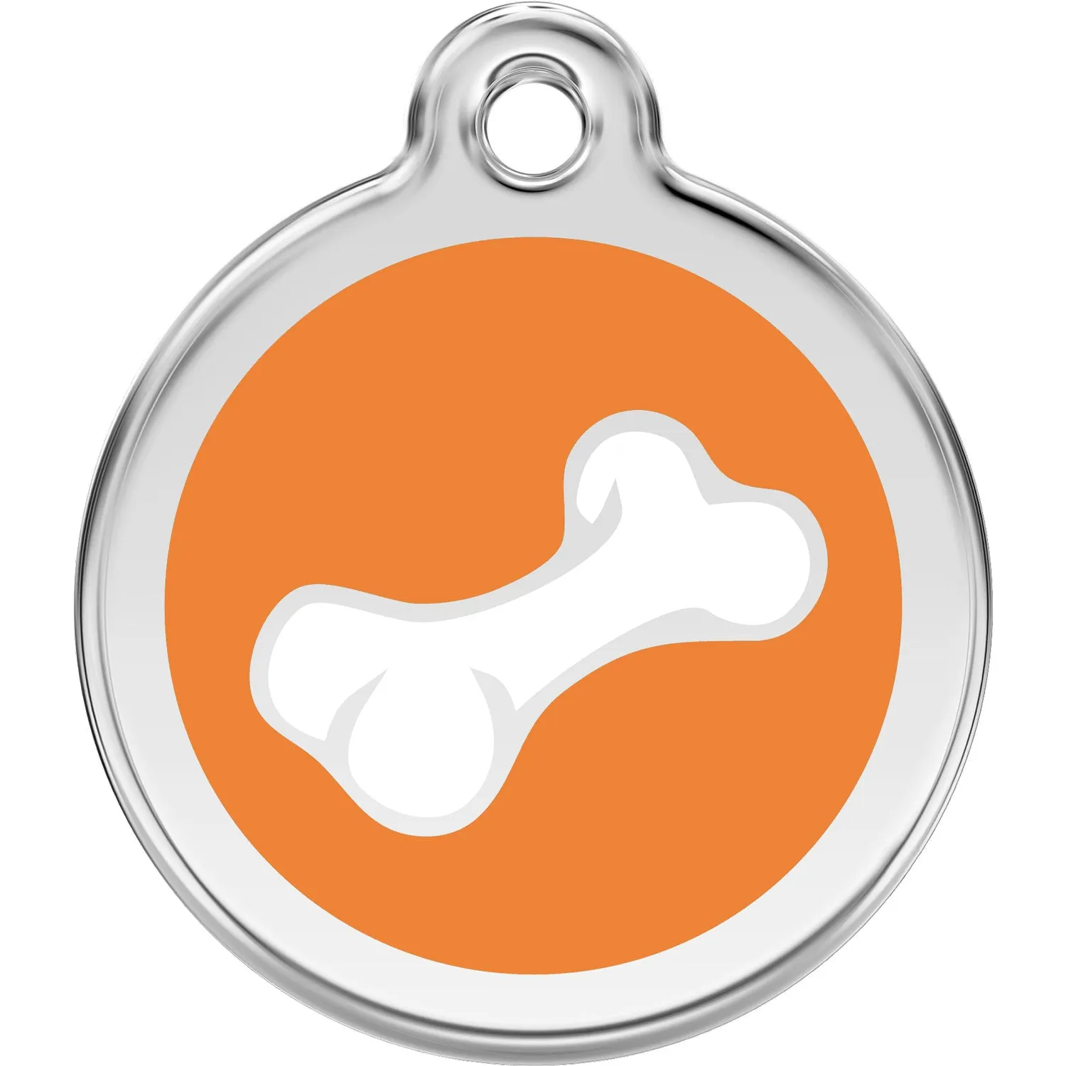 Red Dingo Diagonal Bone Pet ID Dog Tags