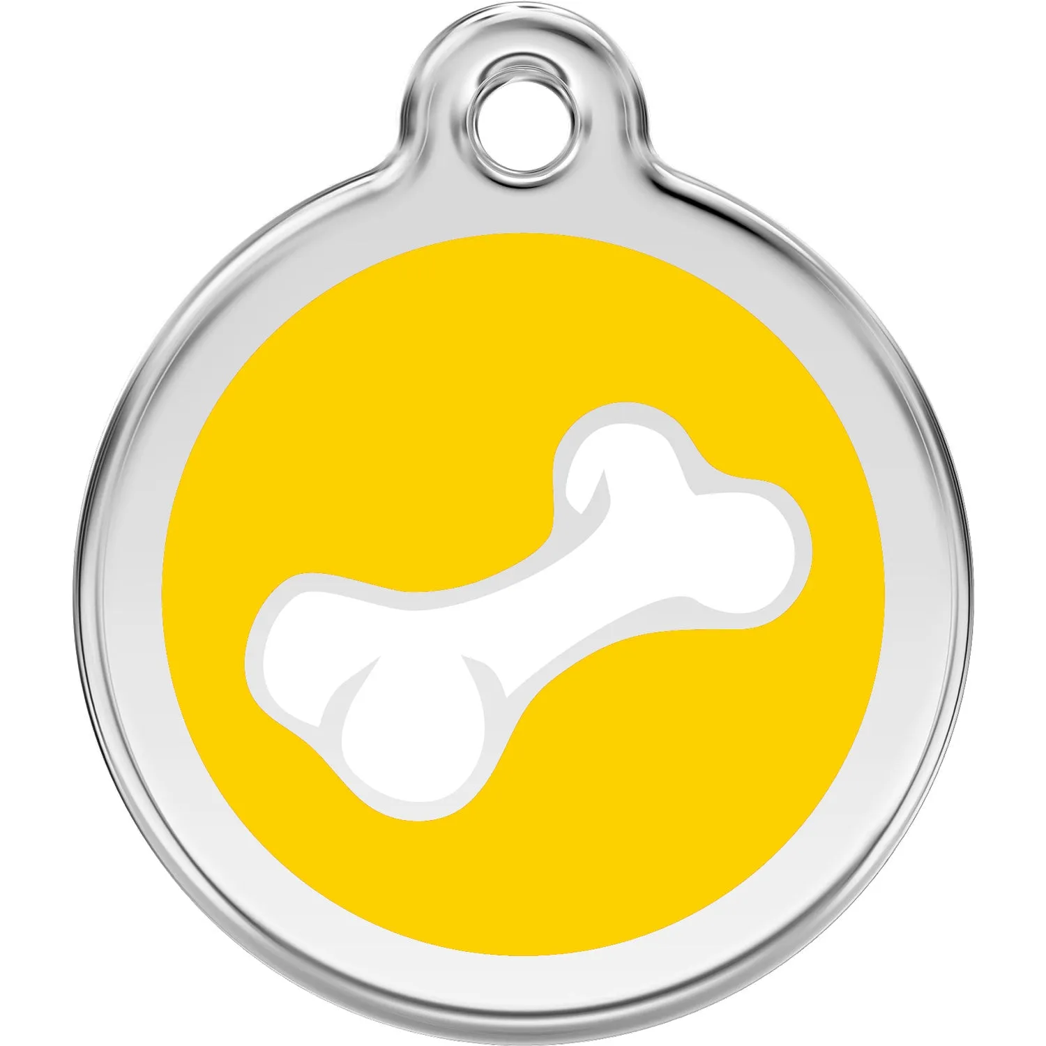 Red Dingo Diagonal Bone Pet ID Dog Tags